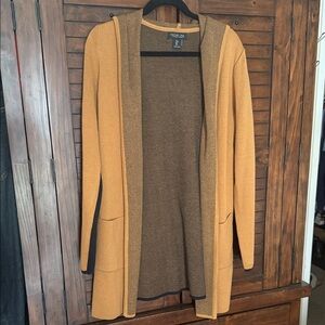 Rachel Zoe Women's Brown Open-Front Cardigan